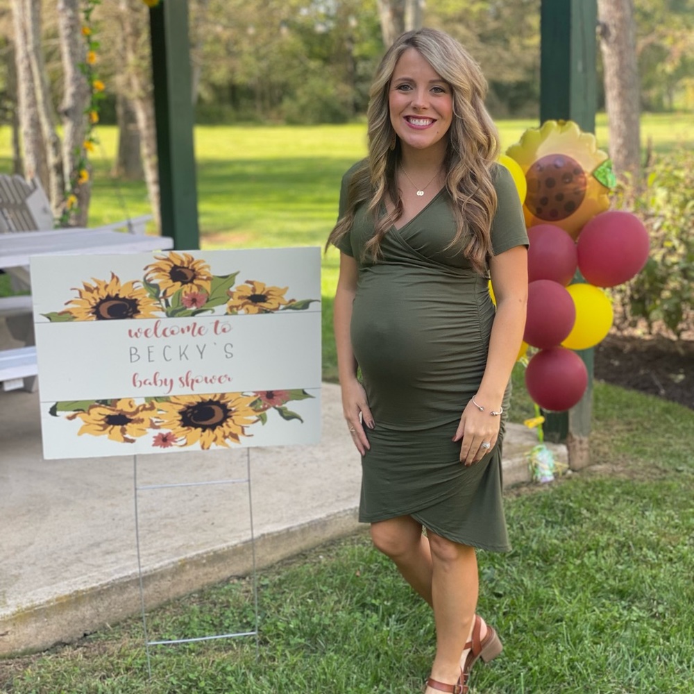 Army Green Maternity Dress